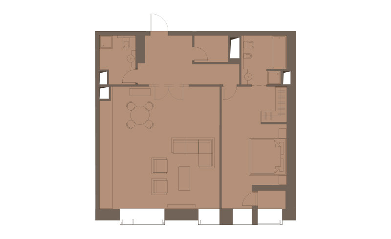 Апартаменты 93.88 м²